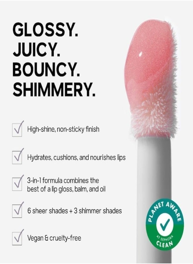 Saie - Saie   Glossy Bounce™  High Shine Lip Gloss -   Bounce - purple ,  Moisturizing Oil Infused, 5ml - Image 1