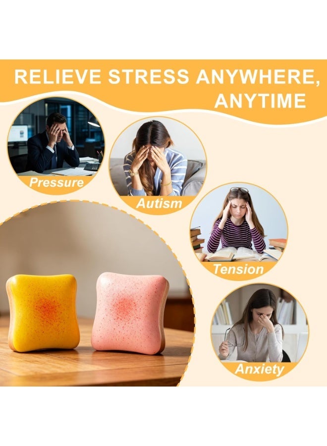 Butter Bread Slow Rising Squishy Toy Soft PU Stress Relief Fidget Squeeze Toy Realistic Toast Sensory Comfort Toy Eid Ramadan Warm Gift For All Ages - Image 4