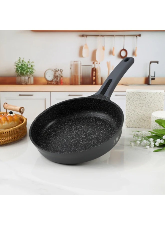 جوليا مِقلاة جوليا  إيليت إيدج 26 سم - رمادي - جرانيت أسود غير لاصق - يدعم الحث الحراري - Image 1