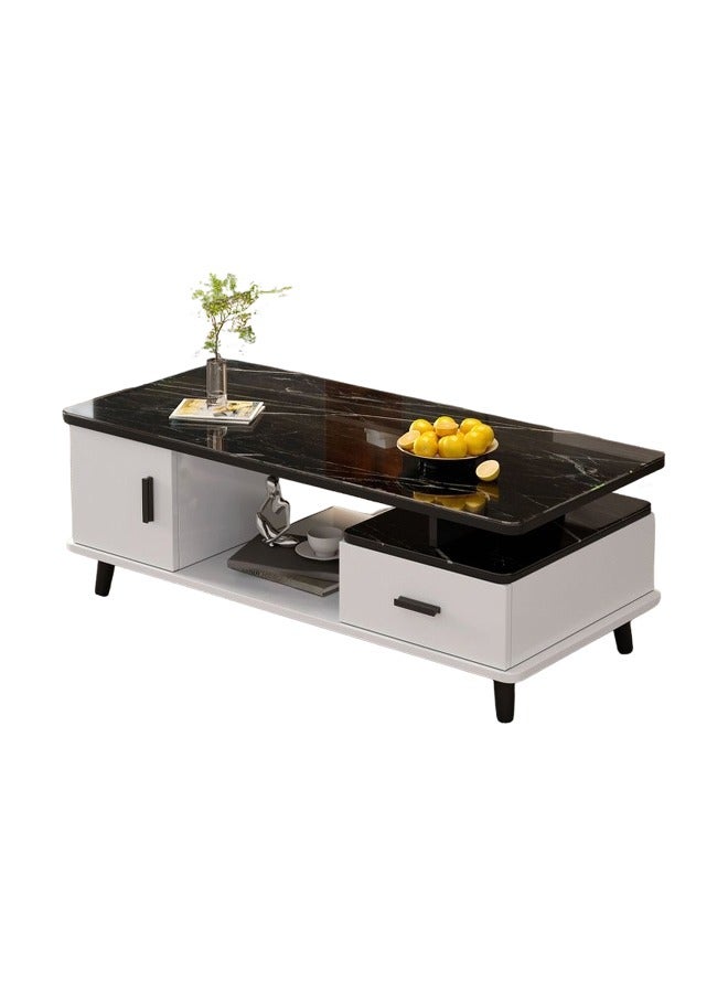 keke Multifunctional Modern Living Room Coffee Table With 4mm Toughned Thick Glass top - Image 1