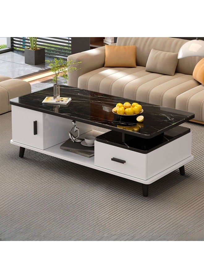 keke Multifunctional Modern Living Room Coffee Table With 4mm Toughned Thick Glass top - Image 2