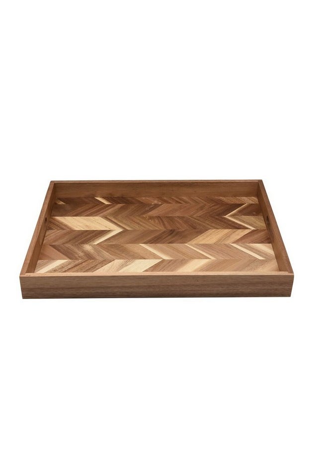 Bien Servi High Quality Wooden Rectangular Serving Tray Brown 48 x 35 cm ST33848A 