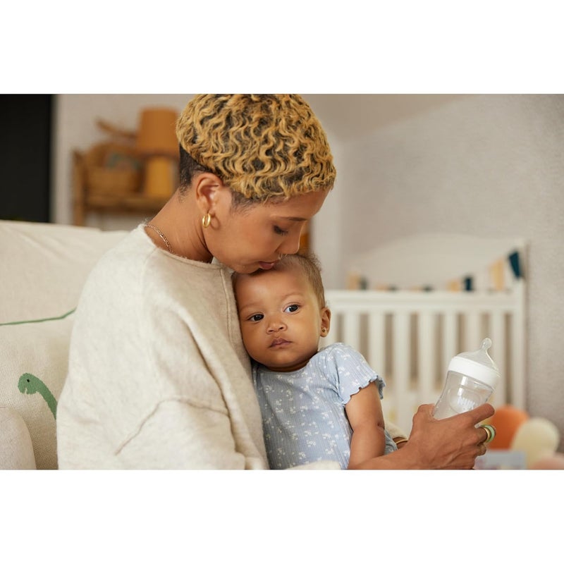 NUK Simply Natural Baby Bottle Nipples  Medium Flow Silicone Extra Soft AntiColic Air System BPAFree Pack of 2 - Image 5