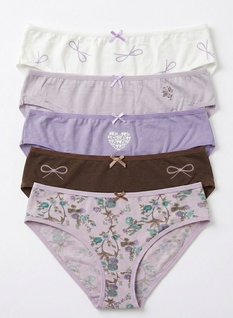 Vanilla Women's Pack of 5 Cotton Bikini Panties Underwear - Image 1