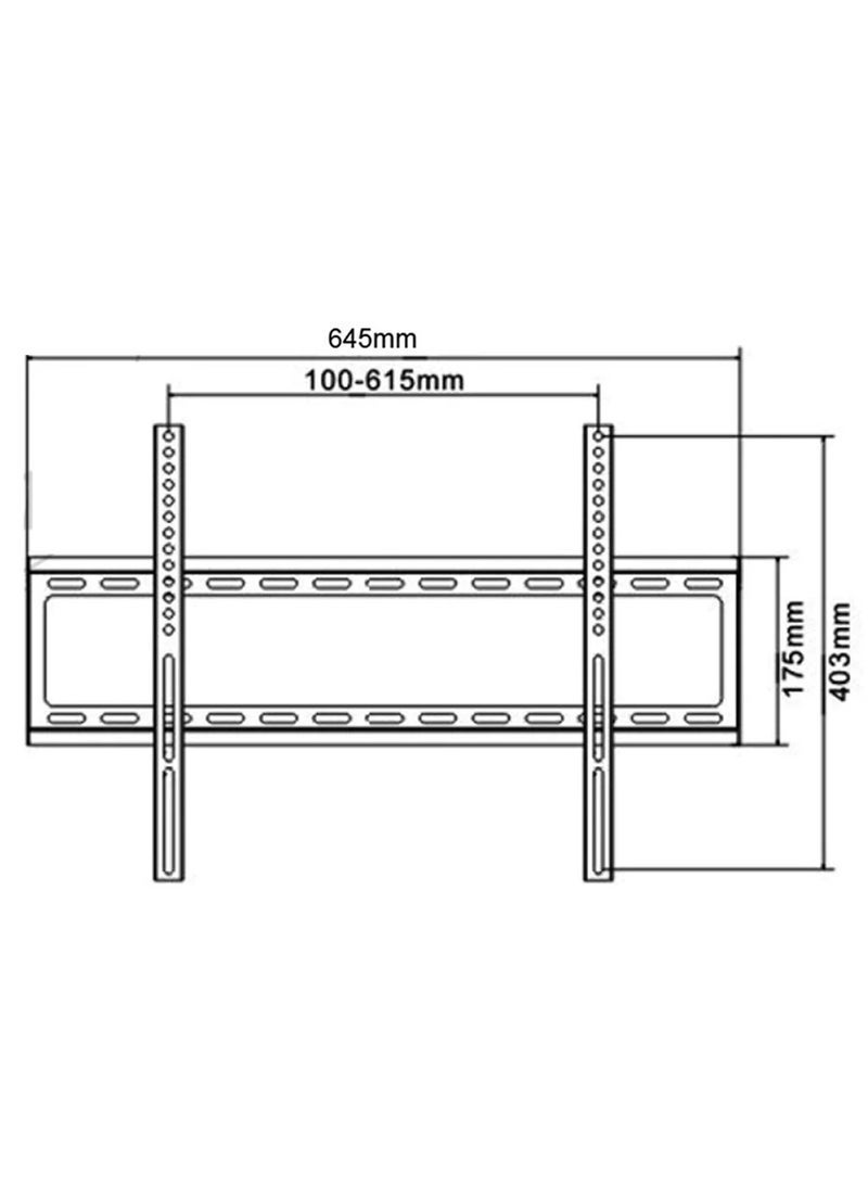 Skill Tech حامل تلفاز ثابت اقتصادي - تصميم نحيف منخفض للعرض من 26 إلى 55 بوصة - هيكل فولاذي متين مع توافق VESA - تركيب سهل وتناسب آمن - مثالي لشاشات التلفاز المسطحة - Image 4