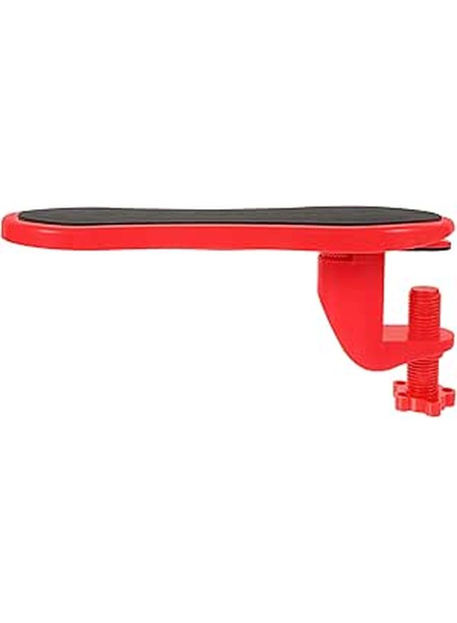 Ergonomic Mouse Pad With Wrist Rest And Arm Support For Desk Non Slip Red Rectangle Fabric Surface Wrist Pad For Computer Keyboard Office Workstation Accessory - Image 1