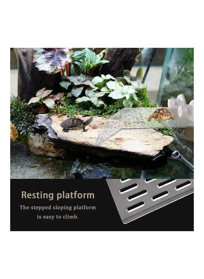 Turtle Floating Platform, Turtle Basking Platform Stand, Acrylic Terrace Turtle Bask Terrace Island Floating Basking Platform, Climb Terrarium Aquarium Tank