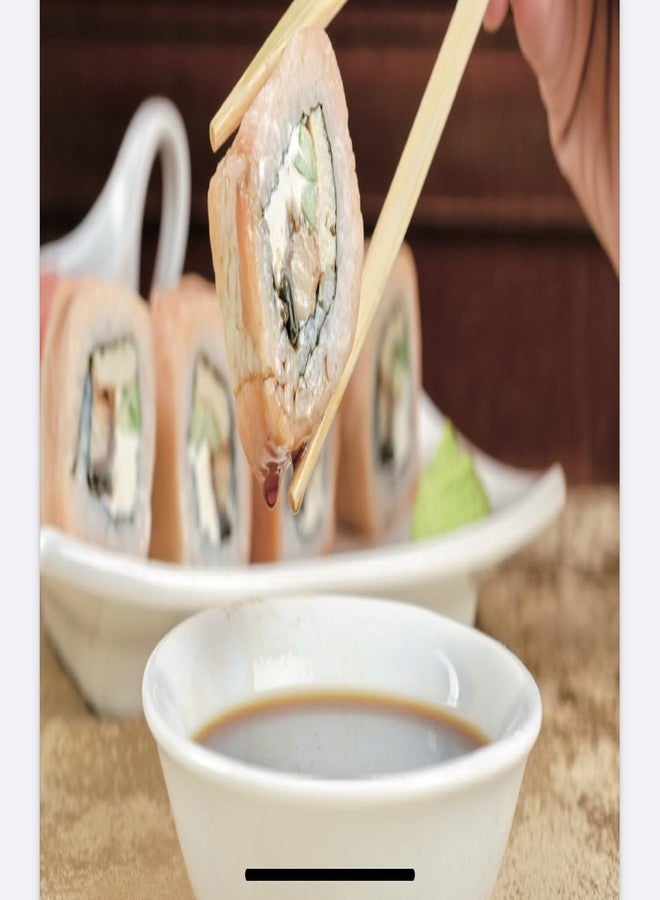 JapanBargain 3780, Pack of 10 Pair Reusable Bamboo Wood Chopsticks Paint Free Dishwasher Safe - Image 5