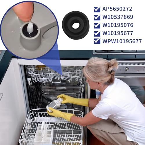 deawater W10195677 WPW10195677 Dishwasher Diverter Valve Seal Grommet 4-Pack, Replacement for Whirlpool, Replaces AP6016787 PS11750080 EAP11750080 - Image 5