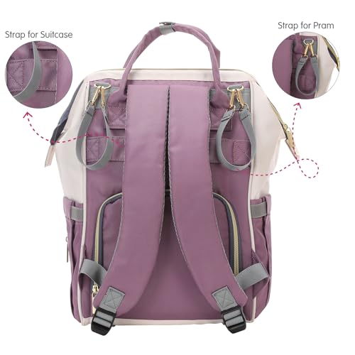 1ST STEP Smart And Multi-Functional Diaper Bag (Purple) - Image 4