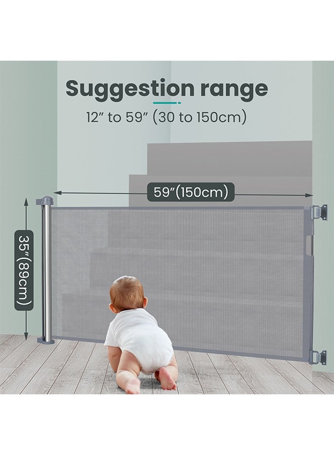 OASIS DESERT Pet And Children's Telescopic Safety Door Railings And Staircase Protection Door Railings Can Be Used Dual-Purpose Without Drilling/Drilling (150cm*89cm) - Image 2