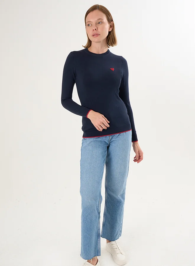 FELIX HARDY Crew Neck Knitted Pullover