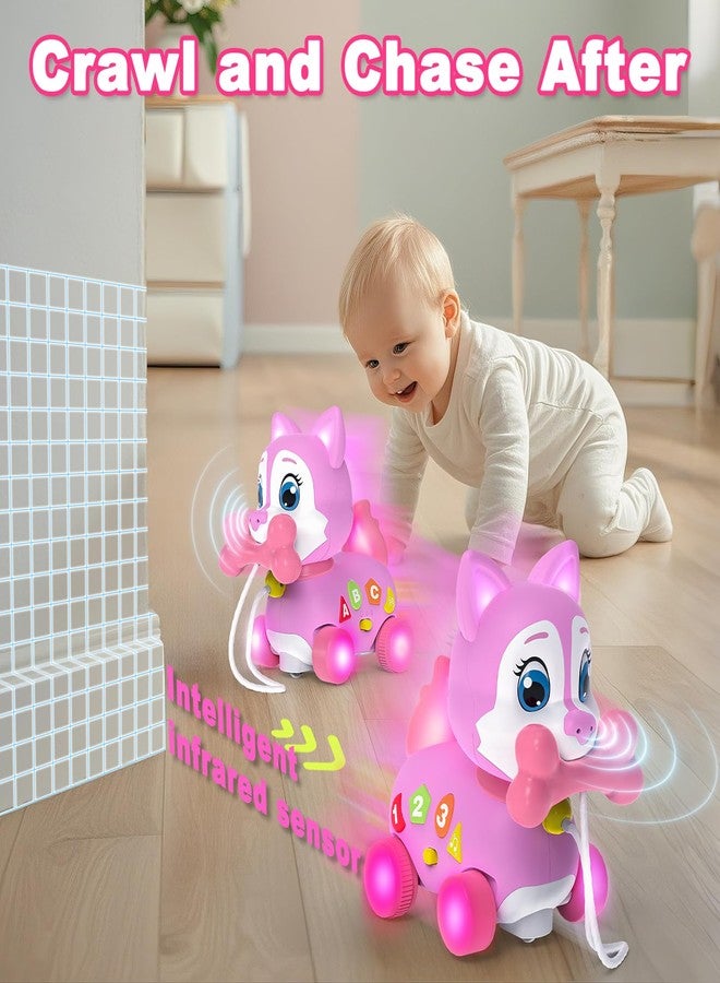 Holaxander Musical Puppy Toy 6-12 Months,Baby Bilingual Toddler Learning for 1+ Year Old Girl Gift,Baby Crawling Toys,Infant Tummy Time Toy, 1st Birthday Gift Christmas for Newborn Girl Boy Age 1-2 - Image 4