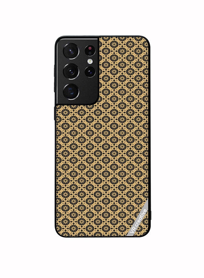 VR CREATIVE Protective Case Cover For Samsung Galaxy S21 Ultra 5G Pattern Classical Luxury Ornament Royal Texture Design Multicolour - Image 1