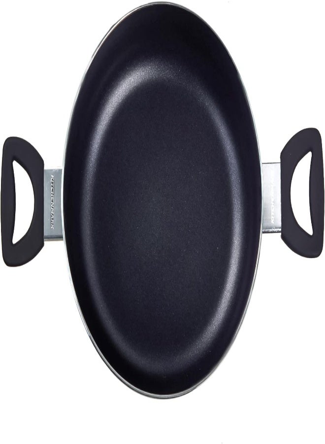 AKDC Kitchenmark Aluminum Casserole With Glass Lid, Induction Safe Saucepan With Durable Non-Stick Granite Coating Stock Pot Heat Resistant Handles Cookware Casseroles Pan Red Color (M - 24 Cm) - Image 2