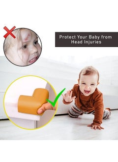 Safe-O-Kid Pack Of 16Density U Shaped Medium (5.5 * 5.5 * 3.5 Cm) Nbr Corner Cushions Light Brown  - Image 4