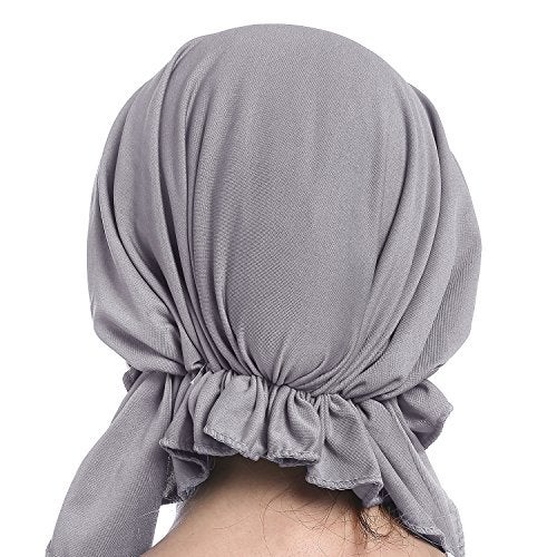 IPENNY Crystal Chemo Hat Woman's Stretchy Beanie Bandana Turban Cap Skull Cap Head Wrap Headscarf for Cancer,Alopecia Hair Loss (Grey) - Image 3