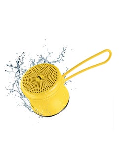 EWA EWA A119 Mini Bluetooth Speaker with Lanyard IPX7 Waterproof Super Metal Wireless Portable Speaker for Home, Office, Travel, Outdoor(Yellow)  - Image 1
