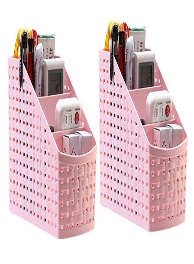 First Front Plastic Utensils Holder for Kitchen Dining 4,-Compartment for Spoons, Knives, Chopsticks, Forks (Multicolor), Set of 2 Pieces - Image 1