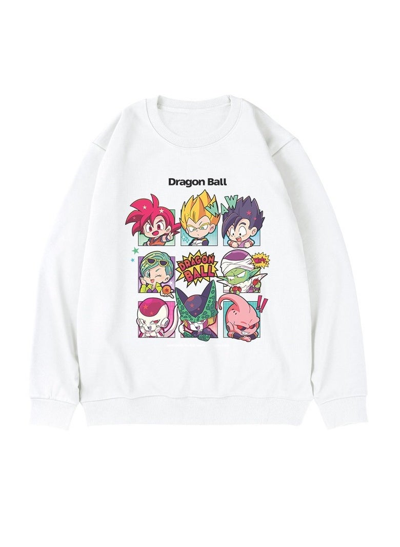 KUYING Dragon Ball Printed Round Neck Loose Casual Round Neck Hoodie  - Image 1