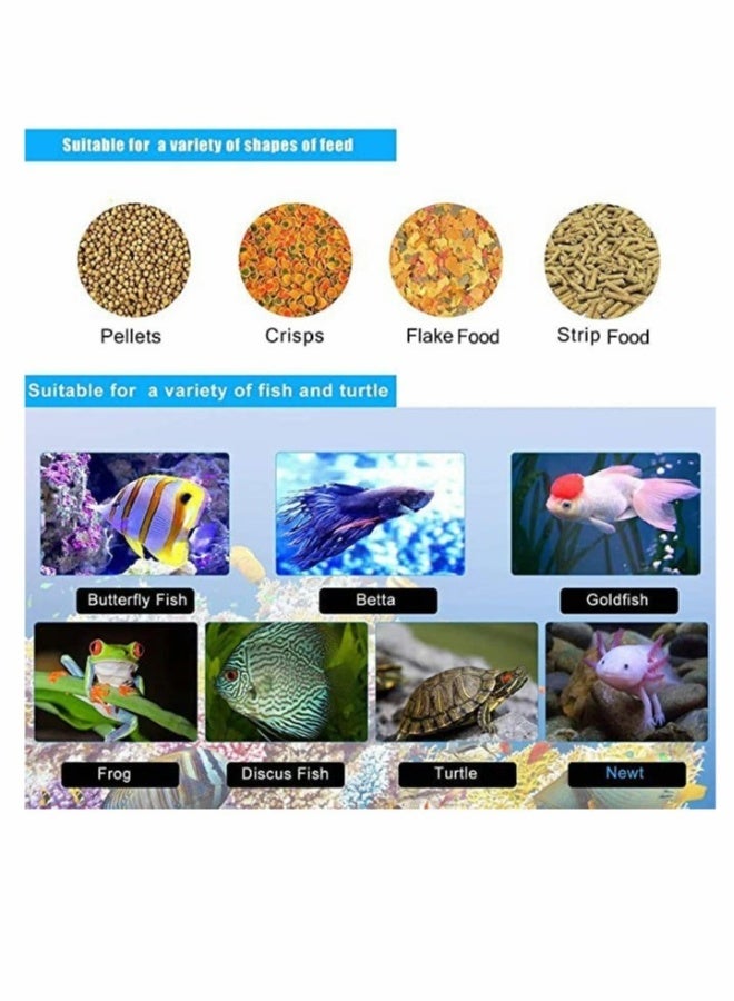 Electric Automatic Fish Feeder with Timer for Aquarium, Moisture-Proof Food Dispenser for Vacation and Weekend Use - Image 4