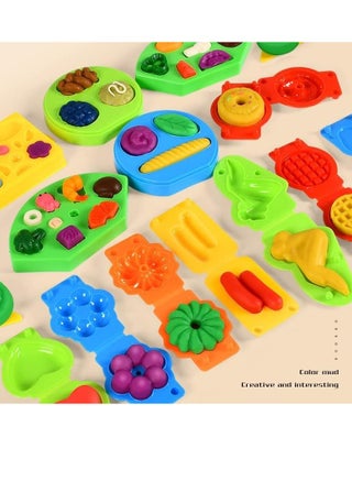 مجموعة ملحقات عجينة اللعب للأطفال، مجموعة لعب ملونة من ملحقات لعبة ماكينة صنع البرجر، أدوات عجين لمطبخ الأطفال مناسبة كهدية للعب لعبة التظاهر في حفلة نهاية الأسبوع للبنات والأولاد 40 قطعة (لون عشوائي) - view 5