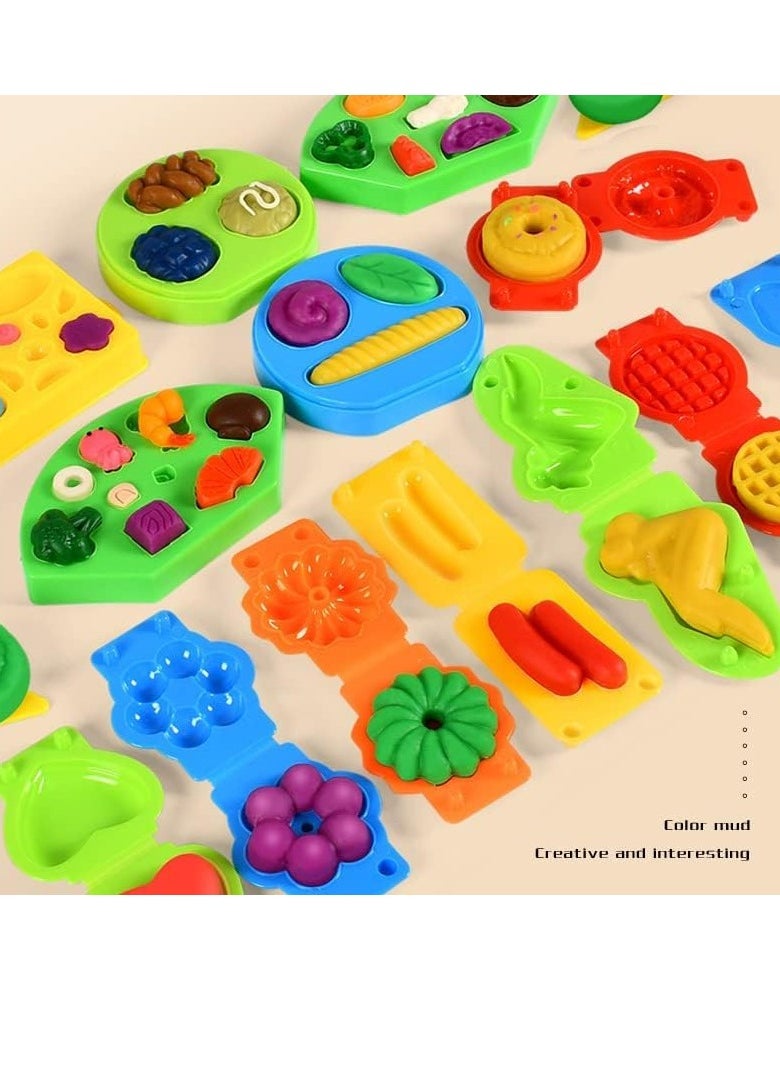 Bebiland Playdough Accessories Kit, Burger Maker Machine Dough Set, Color Dough Tools, Kitchen Creations Hamburger Maker Play Set for Girls Boys, Weekend Party Pretend Gift for Children (Random Color)  - Image 5