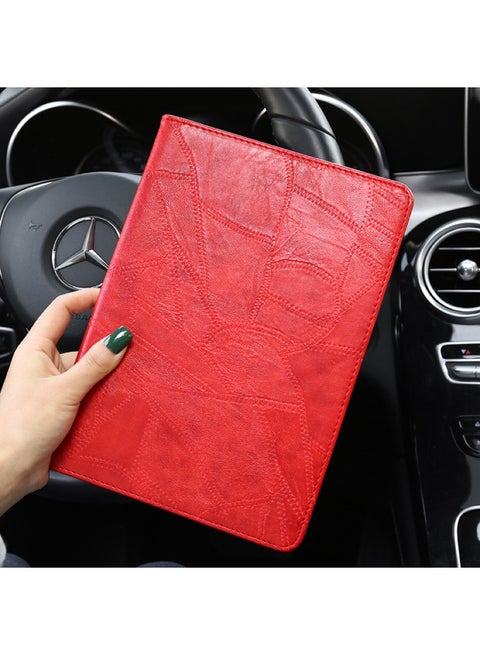 Suitable For IPad Protective Case Air2 Tablet 9.7 Inch Case Mini4 Case Business Pro11 Inch Silicone Soft Case 8-Color:Red-Applicable Model:air1/2/IPad/Pro9.7