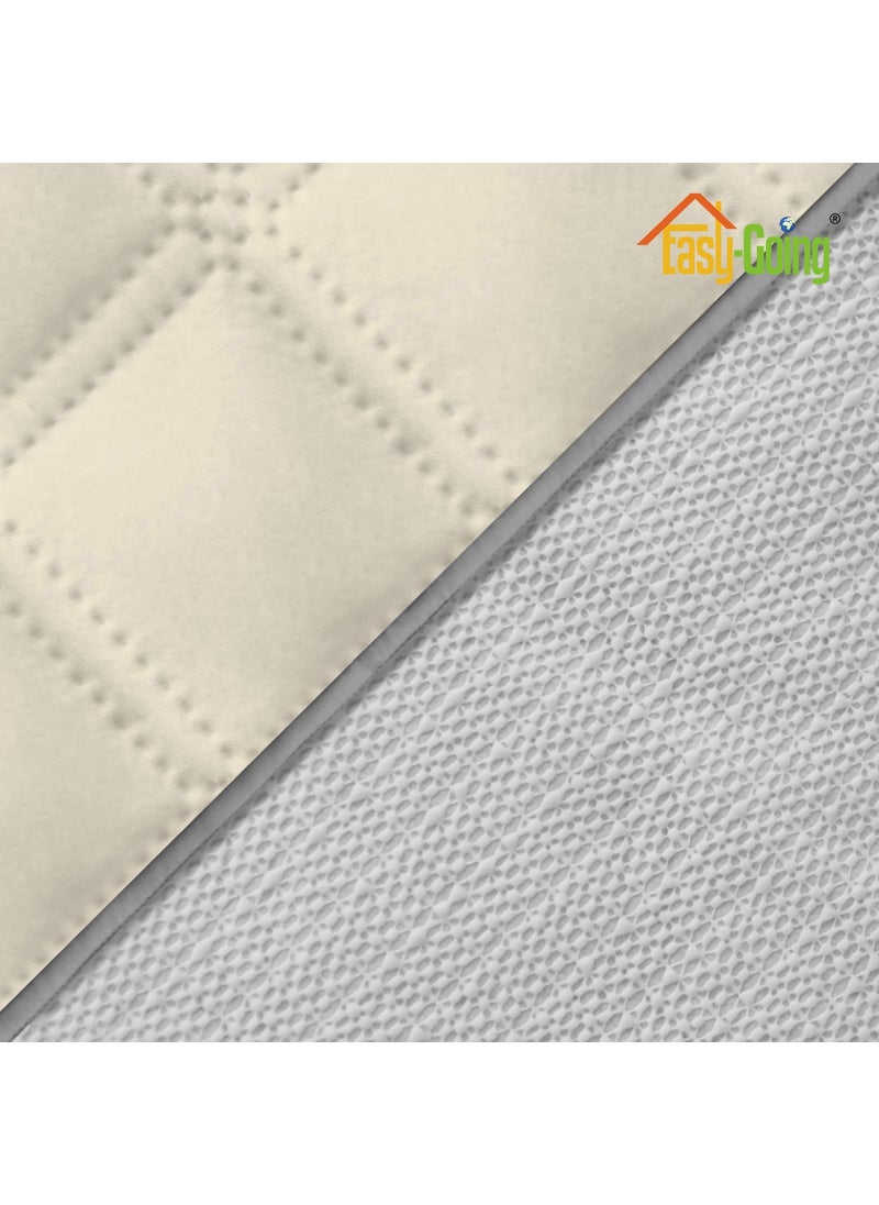 Easy-Going - Easy-Going Sofa Slipcover Loveseat Cover Waterproof Couch Cover Furniture Protector Sofa Cover Pets Covers Non-Slip Fabric for Pets Kids Children Dog Cat (Loveseat, Ivory) - Image 1