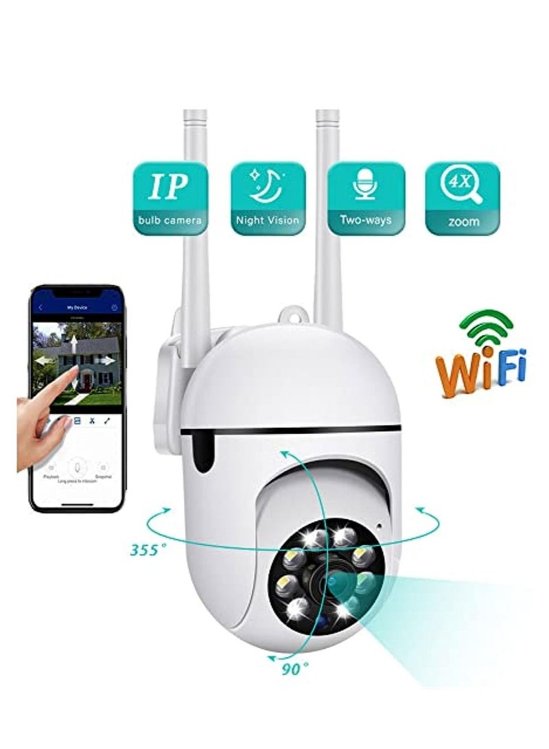 Generic Security Cameras for Home Security, 2.4GHz & 5GHz WiFi Outdoor Cameras, 1080P Dome Cameras with 360° View, Surveillance Cameras with 2-Way Audio, Baby Monitor with Motion Detection  - Image 1