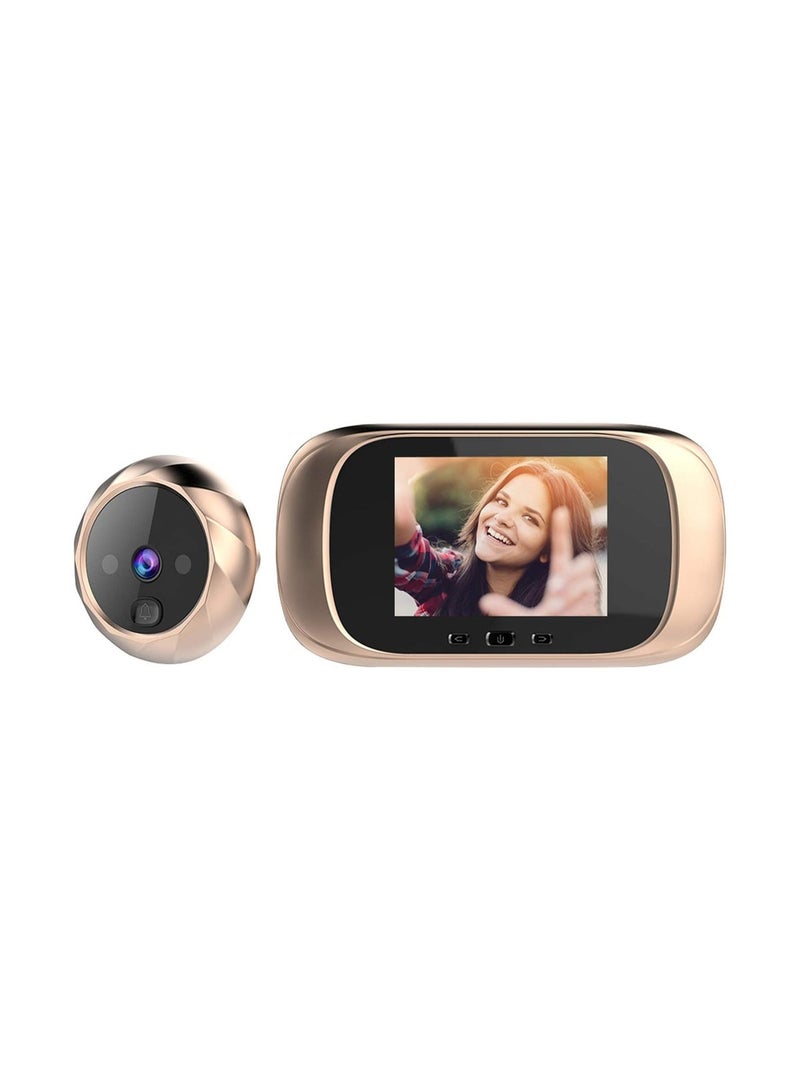 جهاز عرض باب رقمي مع شاشة LCD بحجم 2.8 بوصة، رؤية ليلية، وتصوير صور لحماية المنزل - Image 1