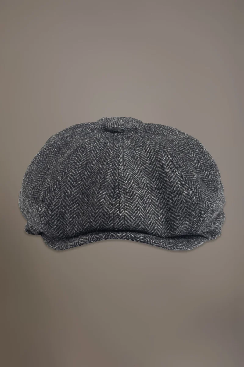 دوبل غانغر Wool blend newsboy hat - Anthracite