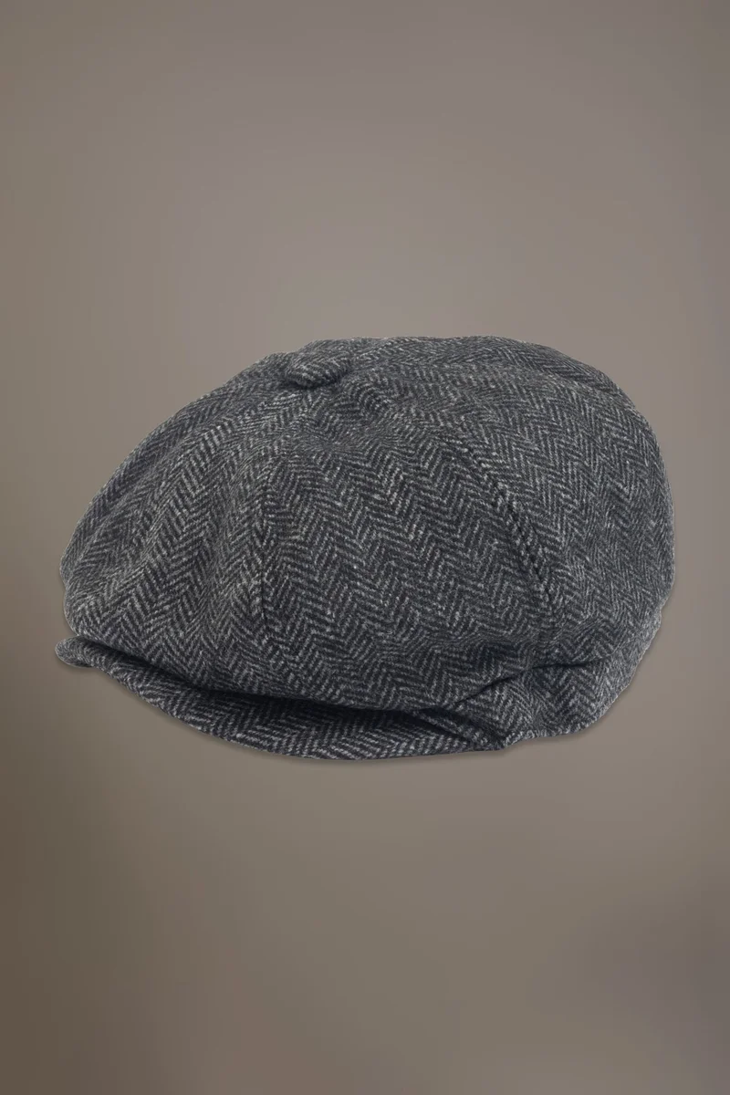 دوبل غانغر Wool blend newsboy hat - Anthracite