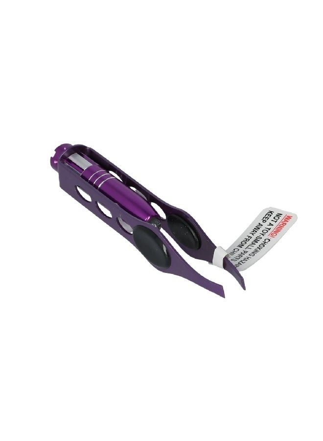 Blazing Ledz LED Light Up Tweezer Purple and Black 4 Inch 900203  - Image 2