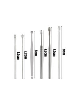 ARNOTEC 6PCS Ear Cleaner Wax Removal Tool Earpick Sticks Earwax Remover Curette Ear Pick Cleaning Ear Cleanser Spoon Health Care Earpick  - Image 4