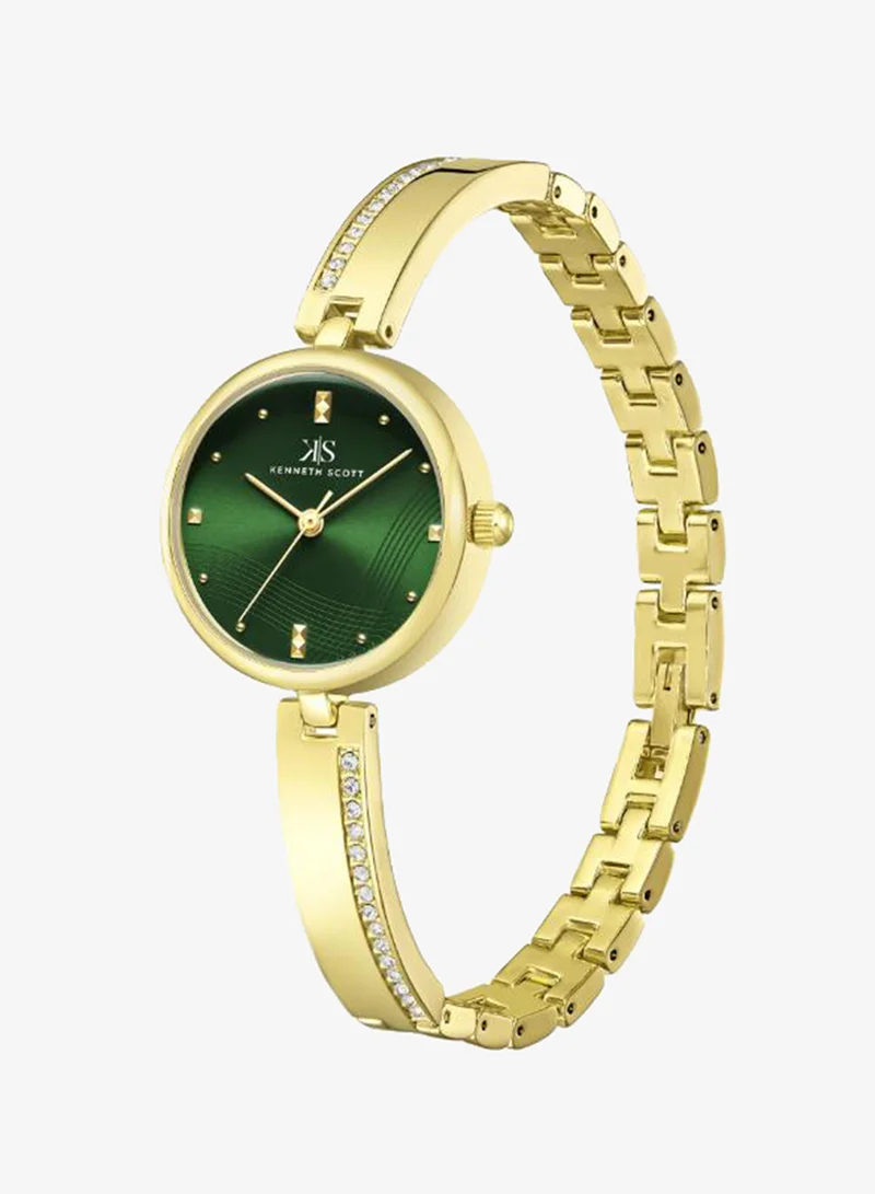 Kenneth Scott Women's Alloy Analog Watch K23506-GBGG - 28 mm