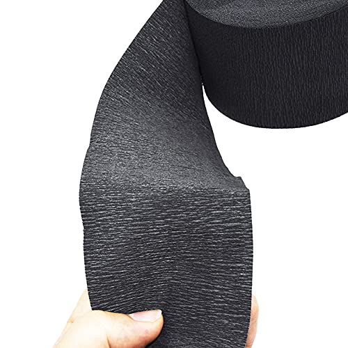 NaRaMax 2 Rolls Barber Neck Strips Disposable Strentchy Paper Neck Bands Hairdressing Stretchy Wrap Barber Accessories for Salon Haircutting Styling (Black) - Image 2