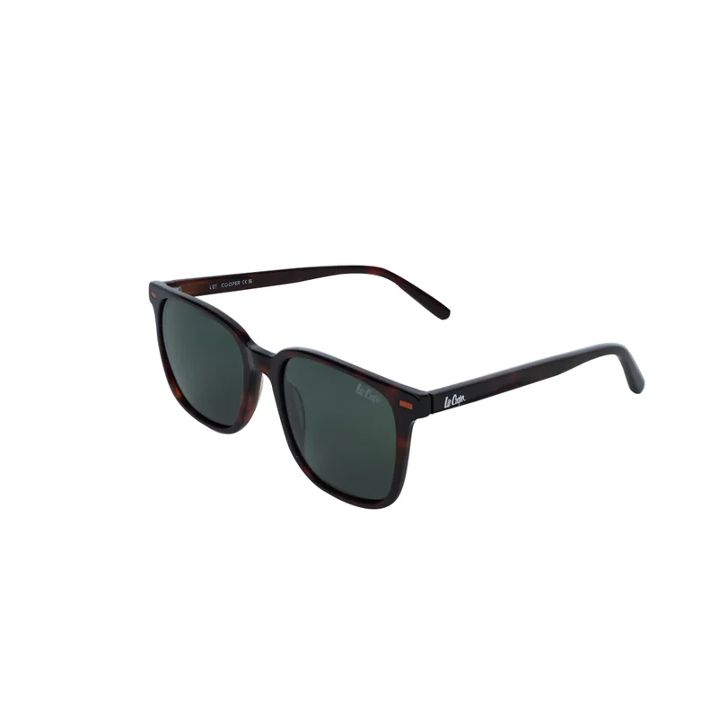 1.1 Tac Polarized Sunglasses Tortoise Brown Frame Gradient Green Mirror Lens 54mm  - LCM218C04