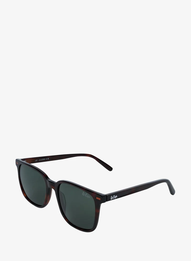 1.1 Tac Polarized Sunglasses Tortoise Brown Frame Gradient Green Mirror Lens 54mm  - LCM218C04