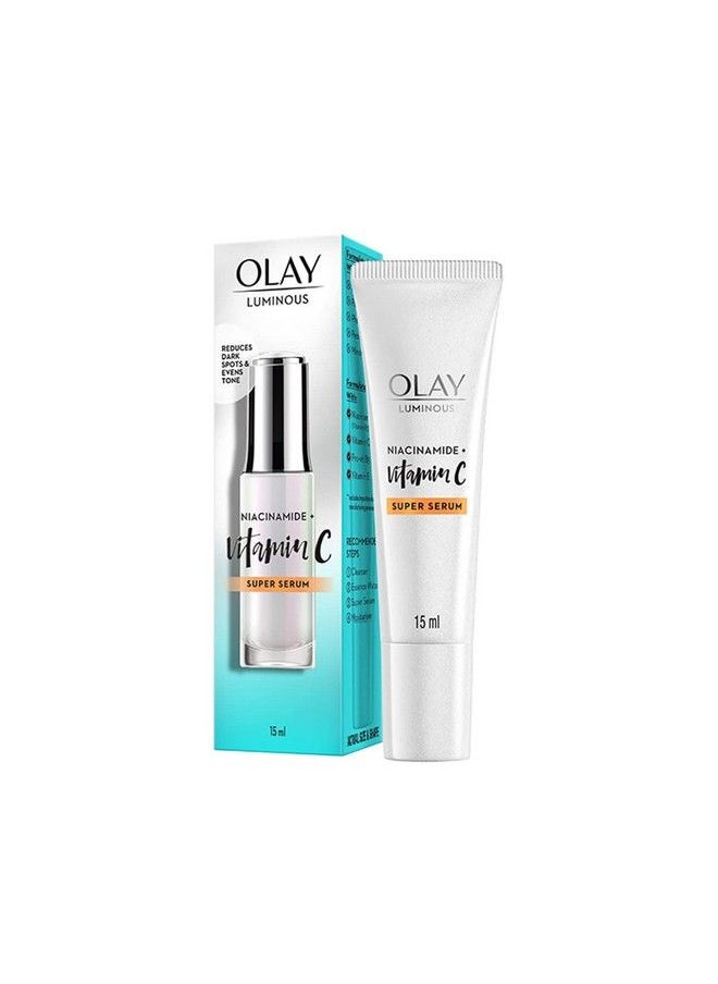 Olay - Vitamin C & Niacinamide Super Serum| With 99% Pure Niacinamide; 78% Spot Reduction; 2X Glow From 1St Use; Reduces Dark Spots For Even Glow; Suitable For All Skin Types; 15 Ml - Image 1