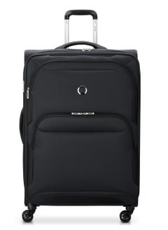 DELSEY Sky max 2.0 check in medium expandable luggage trolley double wheel bag (soft suitcase 79cm) black  - Image 1