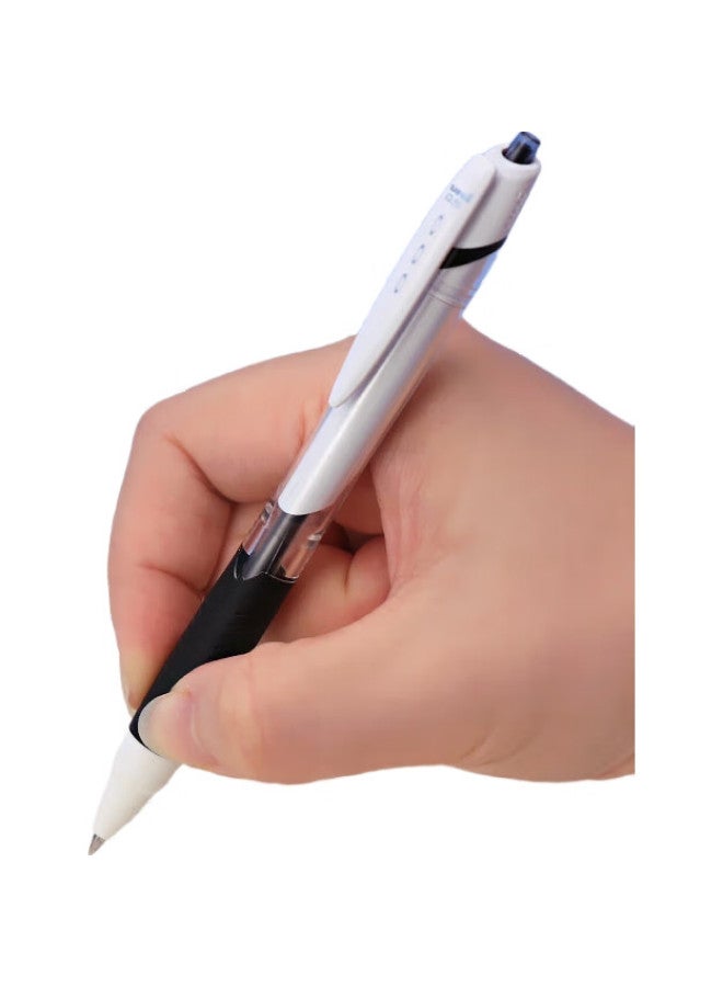 Uni Jetstream Series Retractable Ballpoint Pen Sxn-150, Smooth Writing, For Students And Office Use, 0.5Mm, White Barrel With Black Ink, Single Pen - Image 1