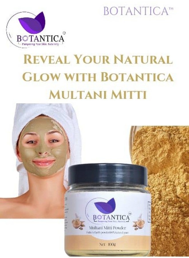 BOTANTICA Multani Mitti (Fuller’s Earth) Powder 100g - Natural Skin Cleanser for Glowing & Oil-Free Skin - Image 4