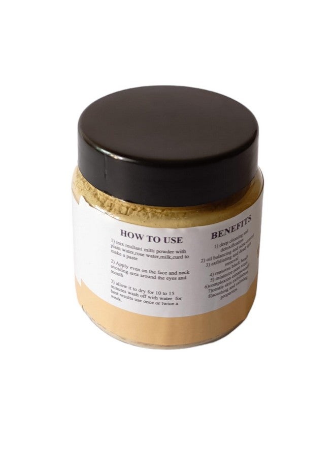 BOTANTICA Multani Mitti (Fuller’s Earth) Powder 100g - Natural Skin Cleanser for Glowing & Oil-Free Skin - Image 2