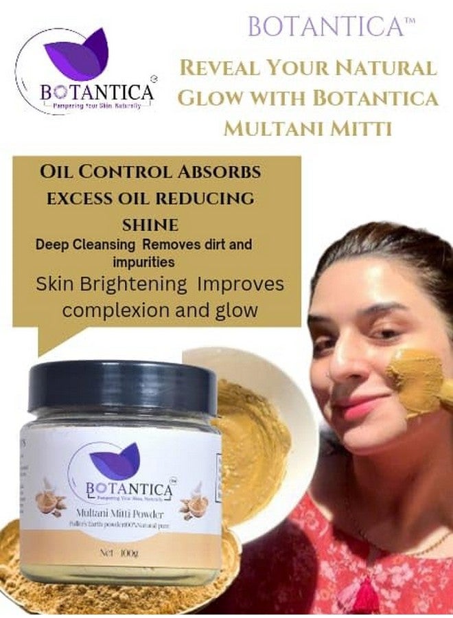 BOTANTICA Multani Mitti (Fuller’s Earth) Powder 100g - Natural Skin Cleanser for Glowing & Oil-Free Skin - Image 5