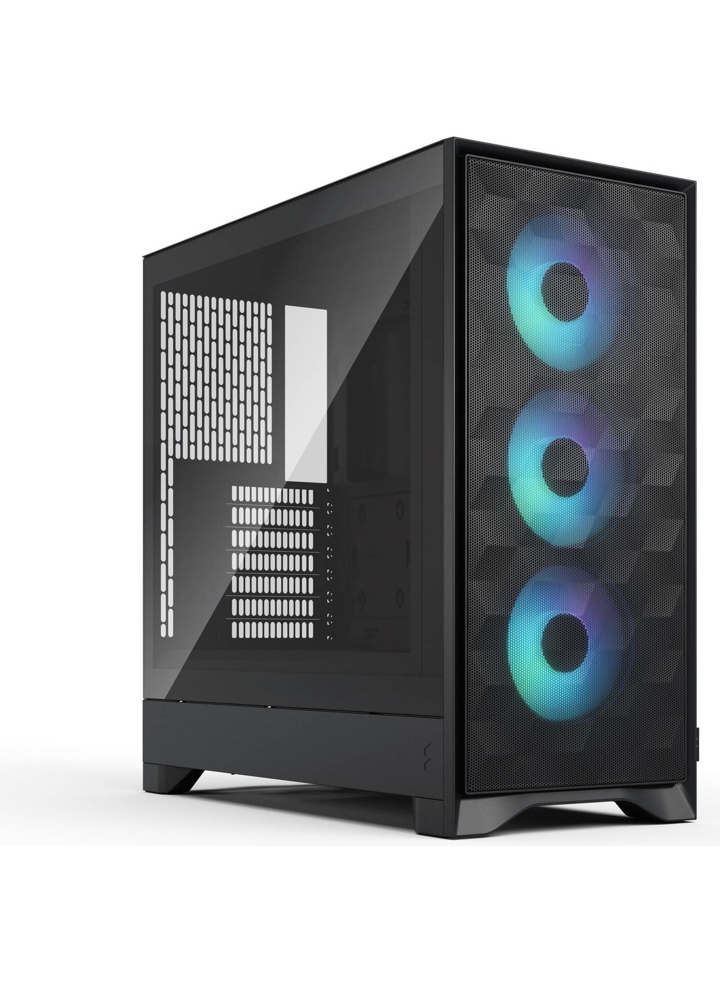 Pop 2 Air TG RGB Mid-Tower PC Case – Tempered Glass, 3 RGB Fans, High Airflow Mesh, ATX/mATX/Mini-ITX, GPU 416mm, CPU Cooler 170mm, 360mm Radiator, USB-C & USB-A Front Ports, SSD/HDD Support, Black | FD-C-POA2A-03