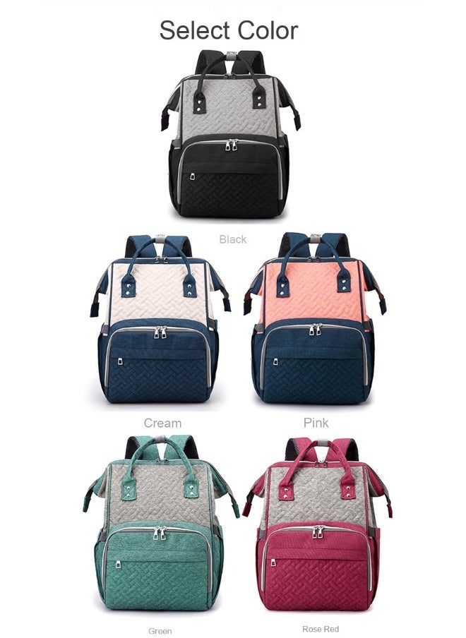 abeigu - Multi-Functional Large Capacity Mommy Backpack with Bottle Pocket - Waterproof, Durable, Stylish Diaper Bag for On-the-Go Moms - Image 1