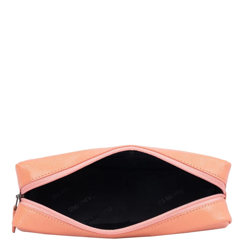 دا ميلانو Franzy Leather Multi Pouch - Salmon