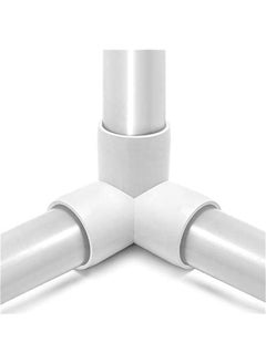 عربست 3 طريقة تي PVC موصل موصل زاوية 3/4، 10 حزم PVC توصيل فيتنج، الصف الأثاث، لبناء الأثاث وهياكل PVC، أبيض  - Image 5