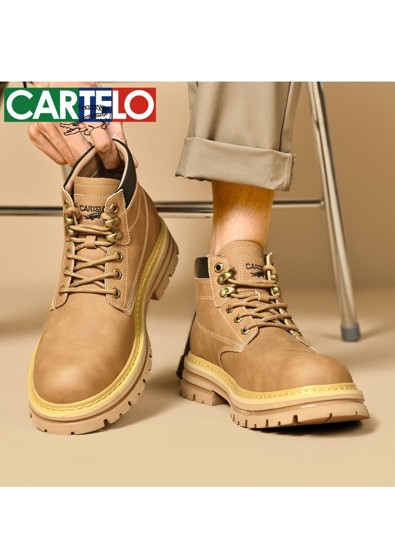 CARTELO أحذية مارتن للرجال ذات الرقبة العالية للأنشطة الخارجية  - Image 2